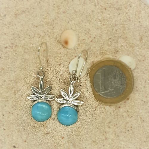 Larimar Ohrhänger Ananas