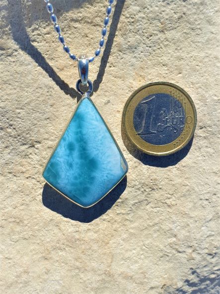 Larimar Art Anhänger, beidseitig tragbar  