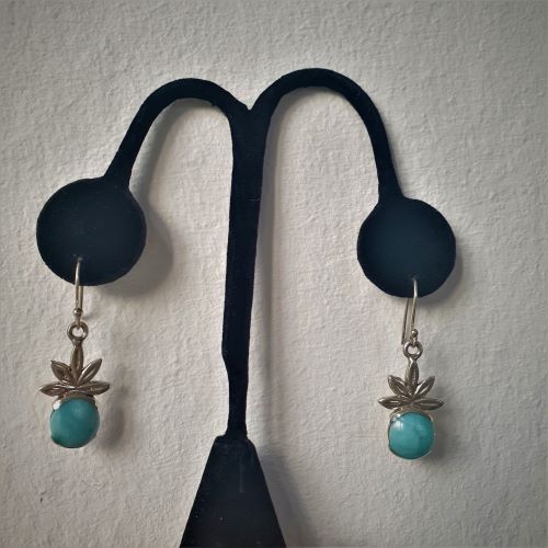 Larimar Ohrhänger Ananas