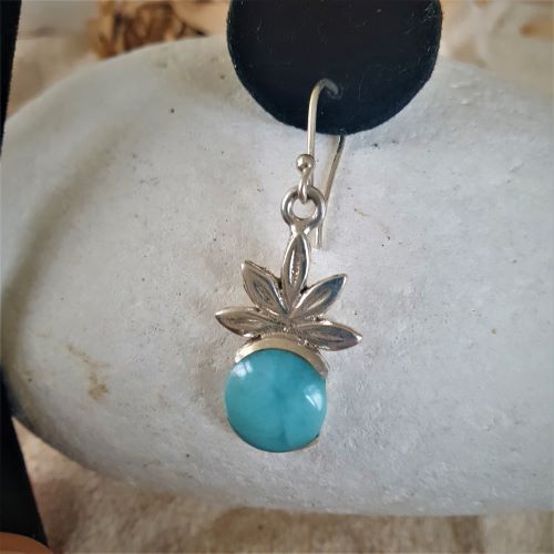 Larimar Ohrhänger Ananas