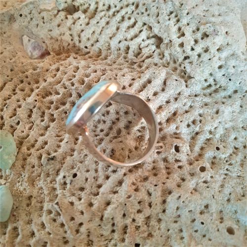 Larimar Art Ring, rund 